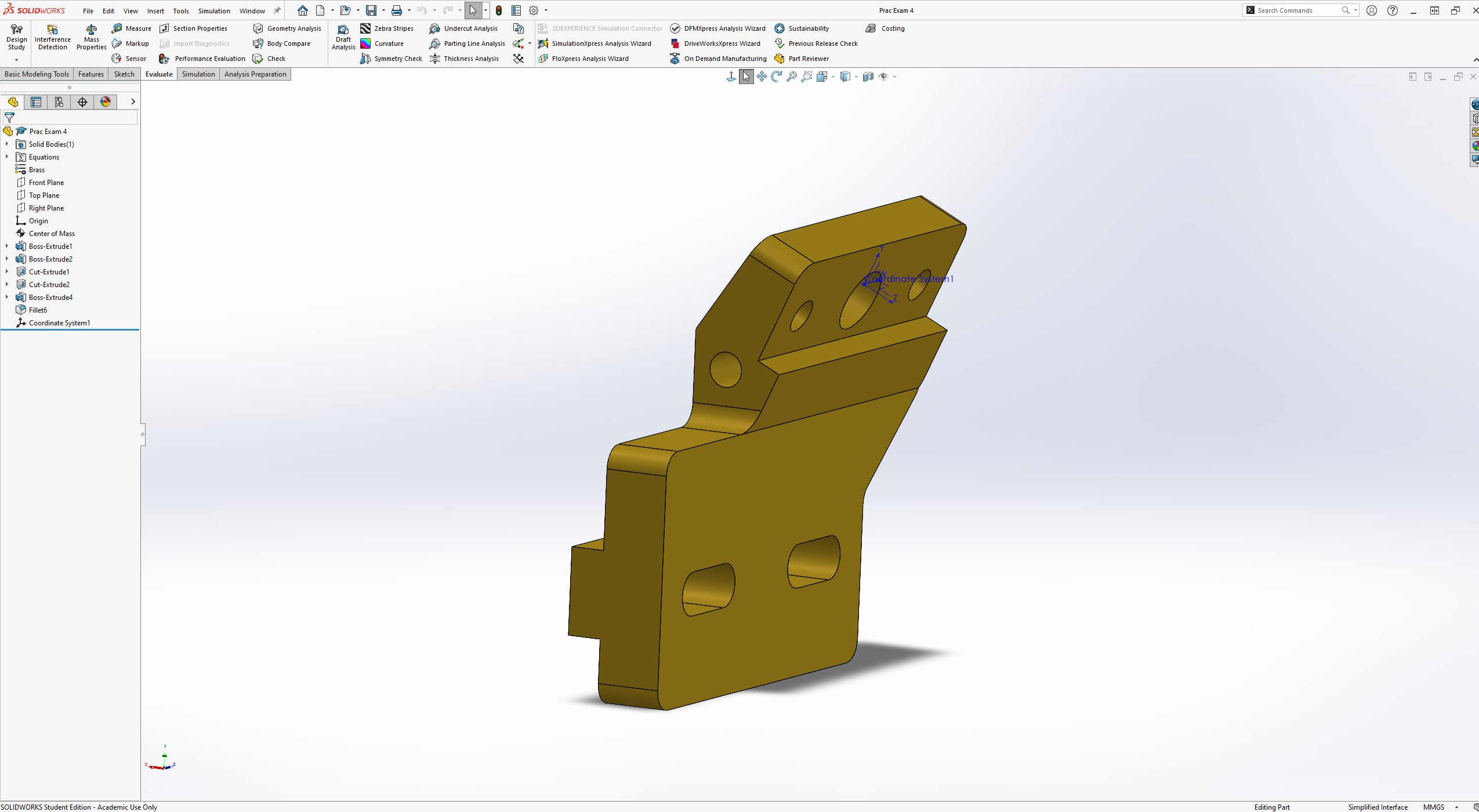 Engineering Graphics Exam 4 — Part 2